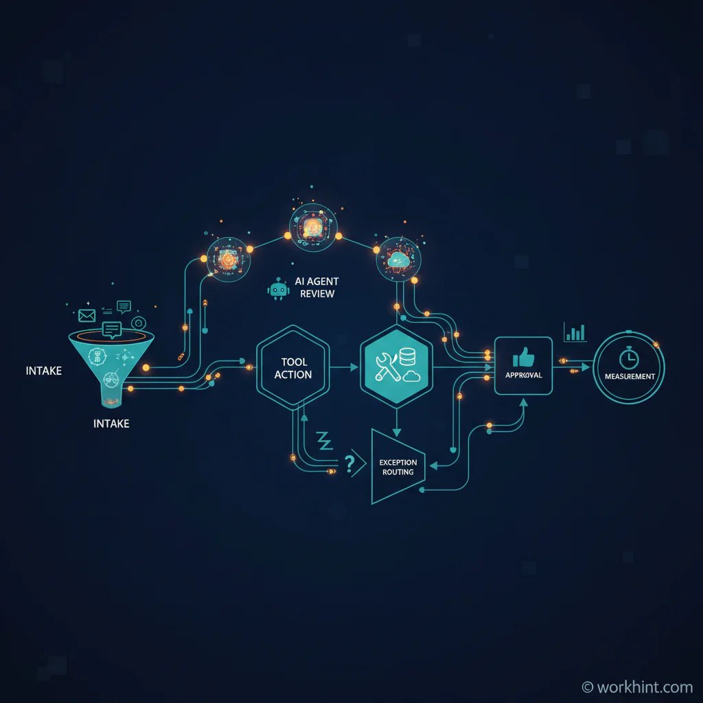 AI agents operations management workflow map