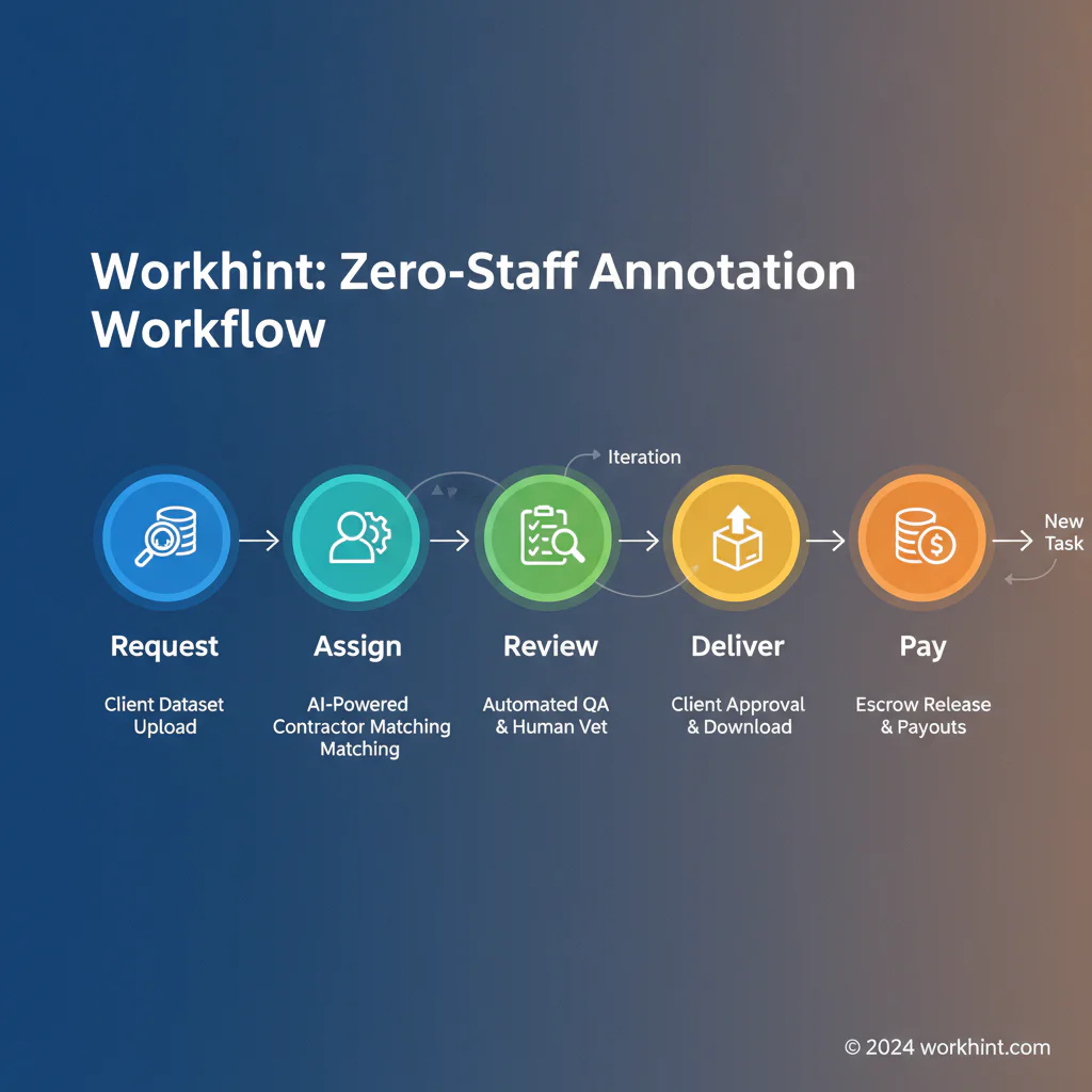 Data annotation business operating workflow