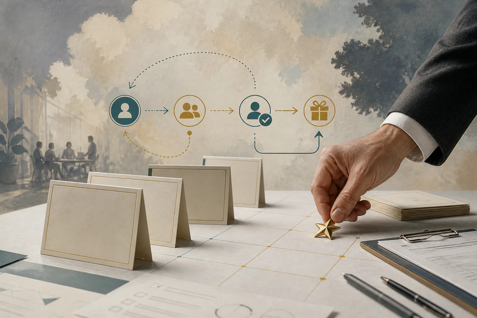 Employee recognition program workflow with nominations, approvals, rewards, and tracking