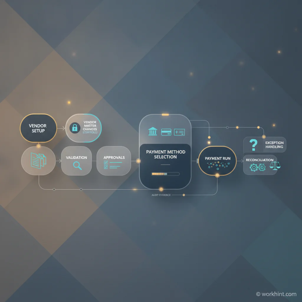 Vendor payment process workflow