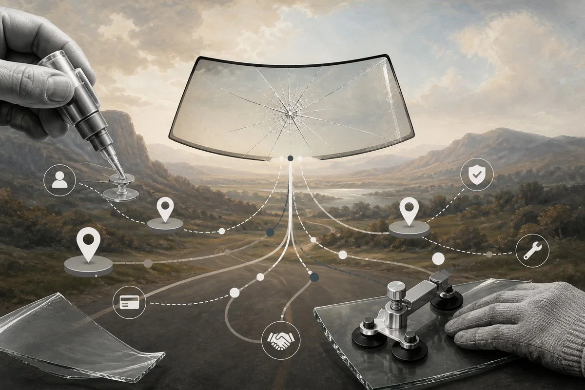 How to Start a Windshield Repair Business With No Vans