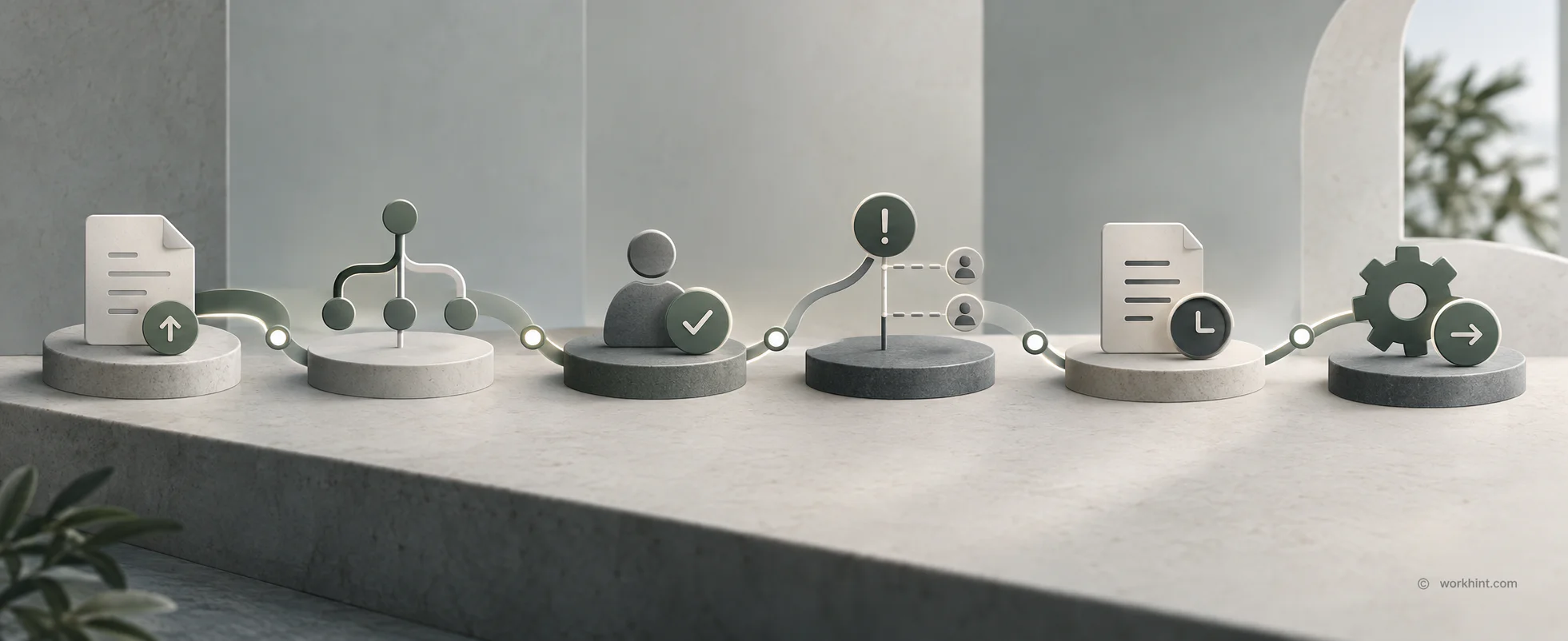 Approval workflow process visual