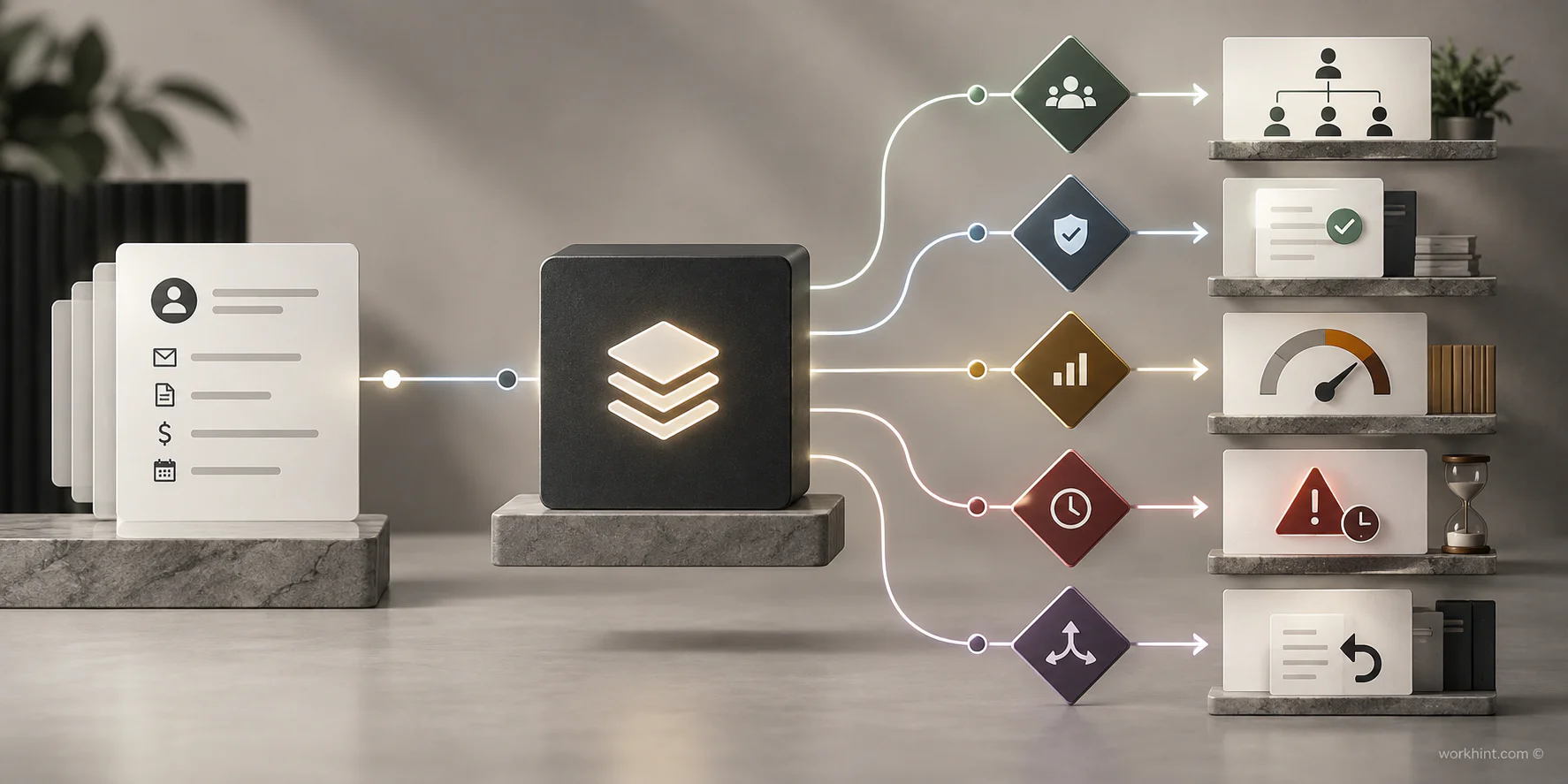 Business rules engine workflow decision map