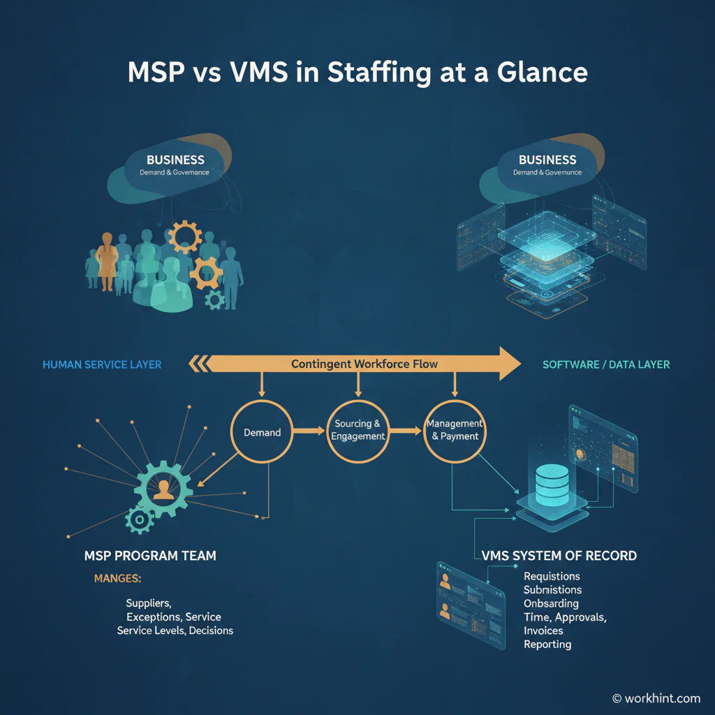 MSP and VMS staffing operating models compared