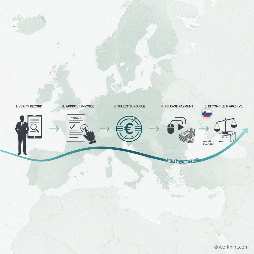 Contractor payment workflow for Slovenia