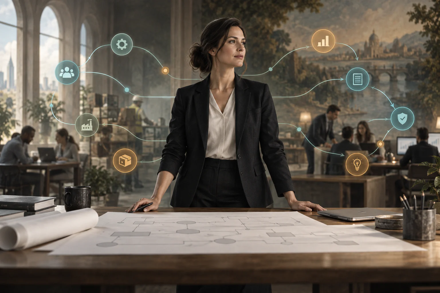 Process owner coordinating a cross-functional workflow