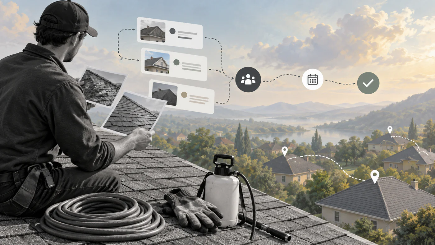 How to Start a Roof Cleaning Business With No Staff featured image