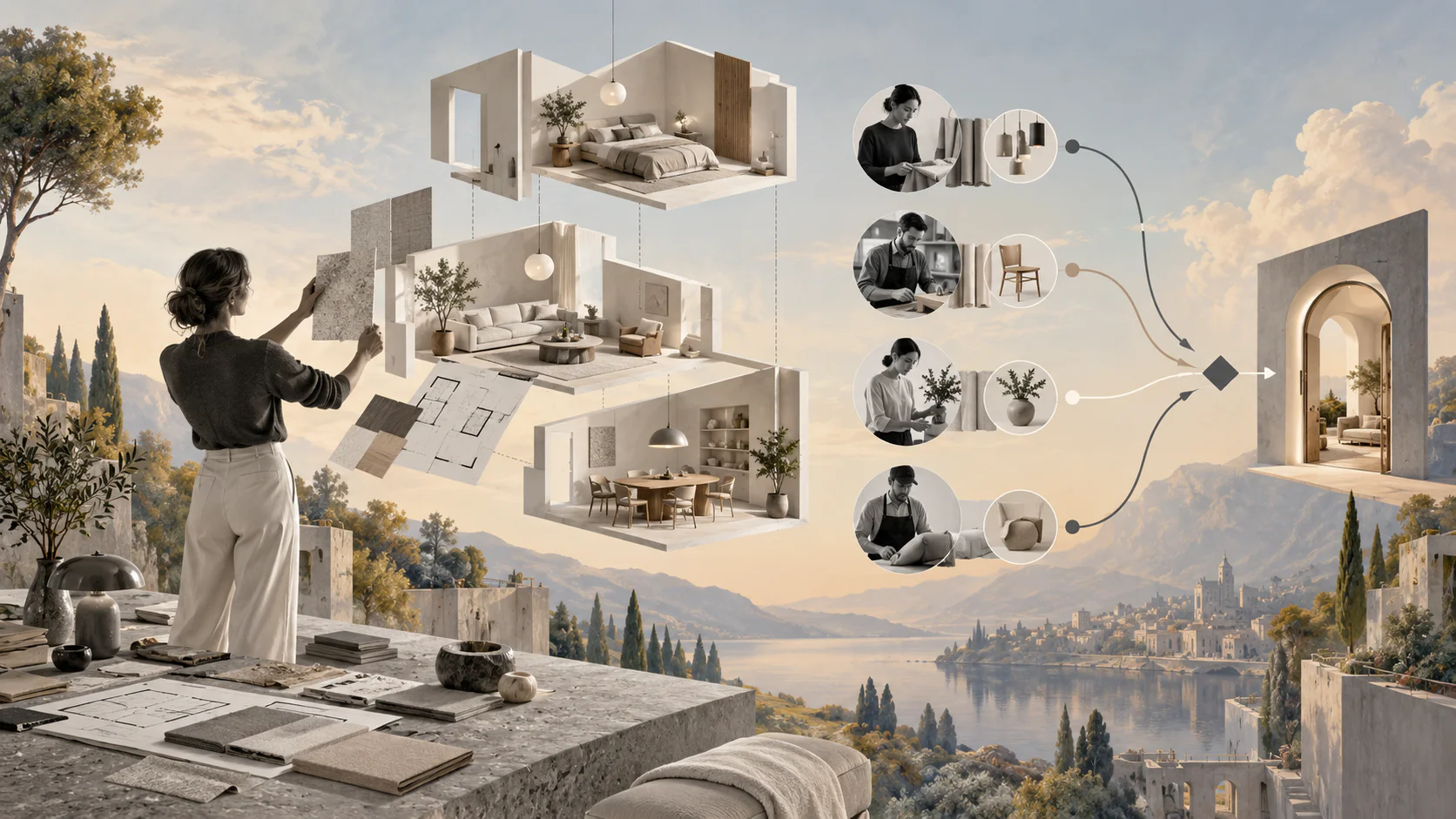 Starting an interior design business with a flexible provider network
