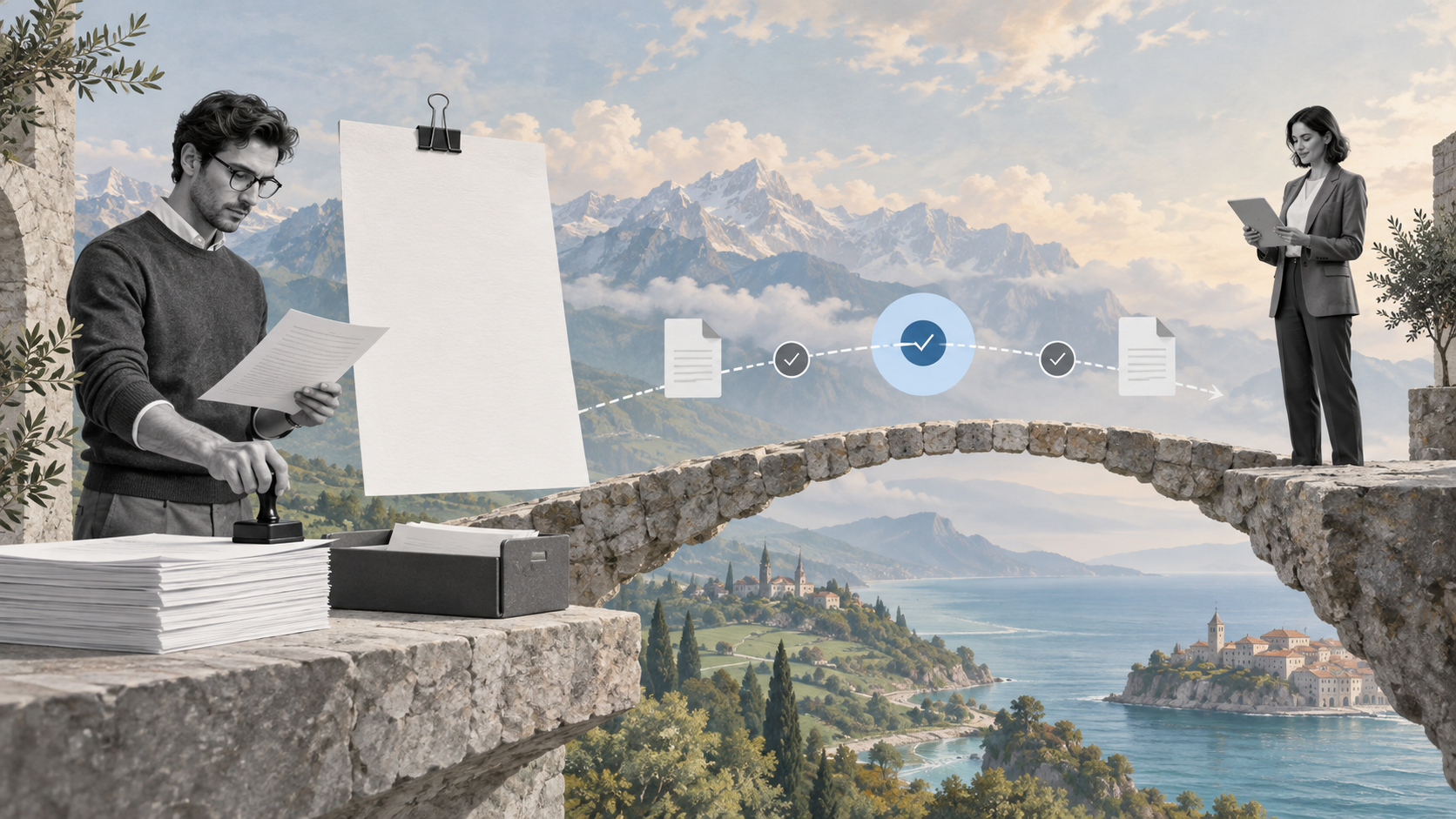 Contractor payment workflow for Slovenia