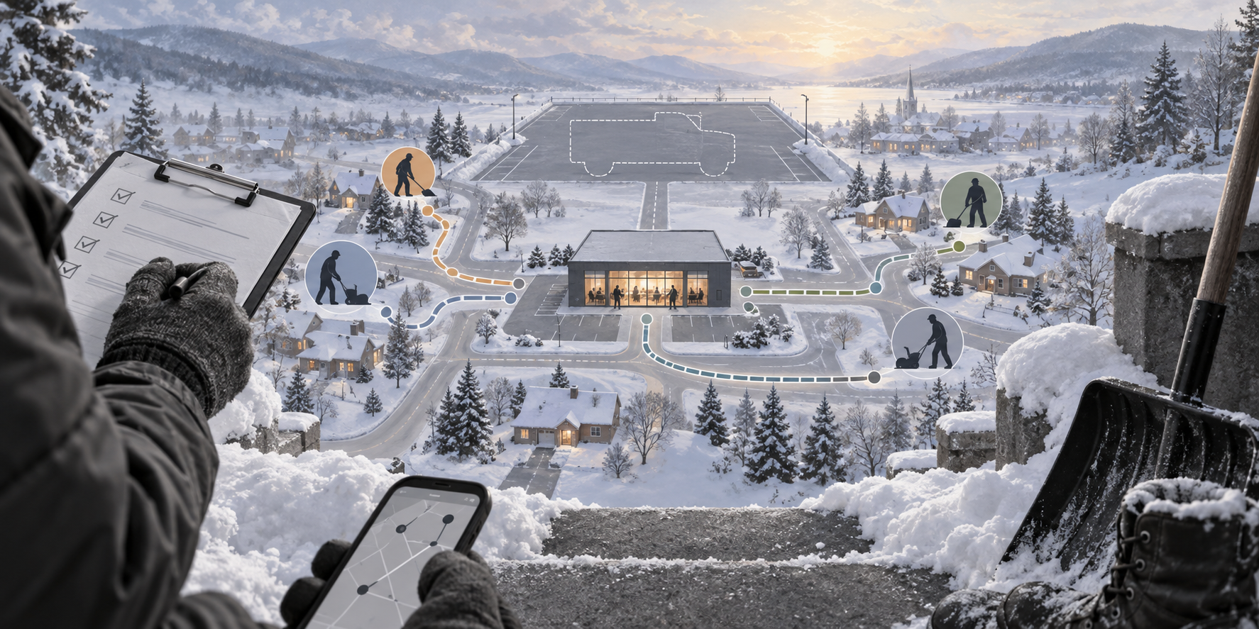 How to Start a Snow Removal Business With No Trucks